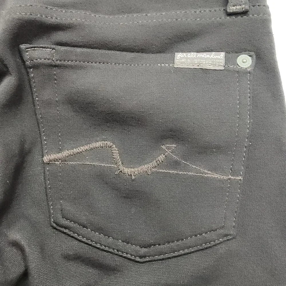 7 For All Mankind 7FAM Jeans Womens 26 Dark Brown Gwenevere Ankle Skinny Stretch - Picture 3 of 12